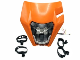 [E2015003] Optique de phare type KTM à led orange