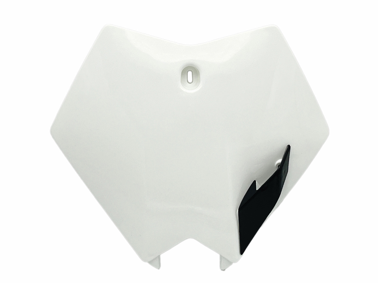 Plaque cross type KTM blanc