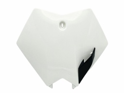 [F3657509] Plaque cross type KTM blanc